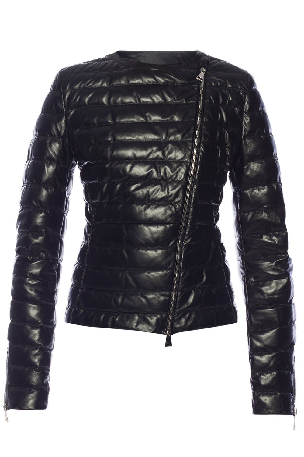 moncler leather down jacket