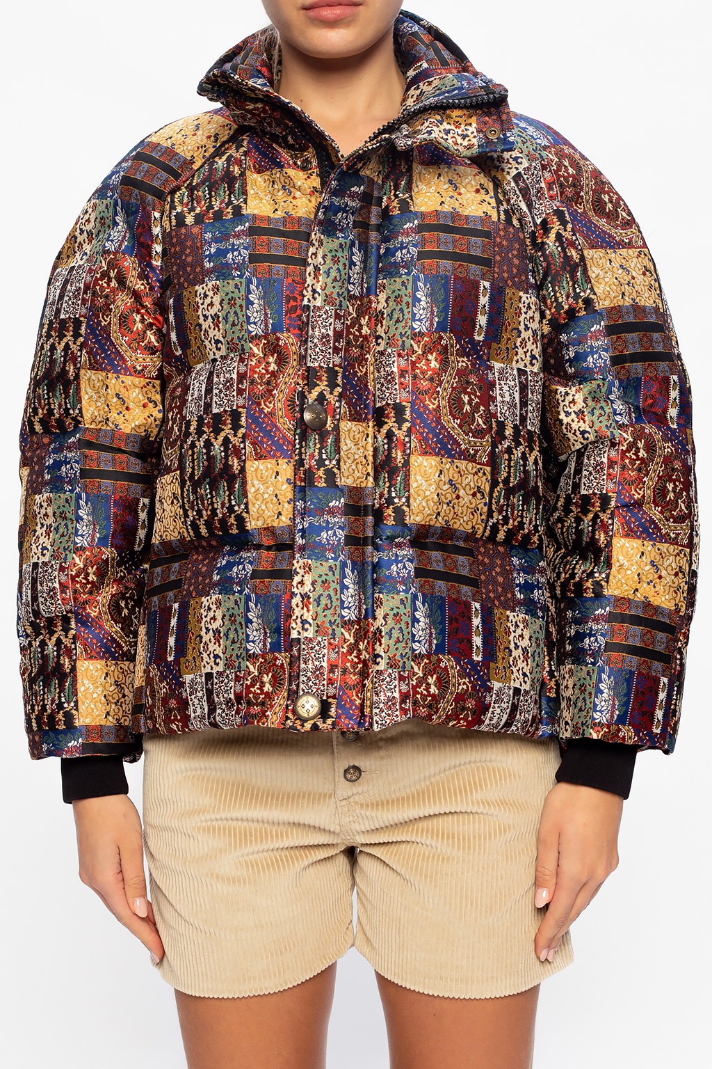 patterned down jacket