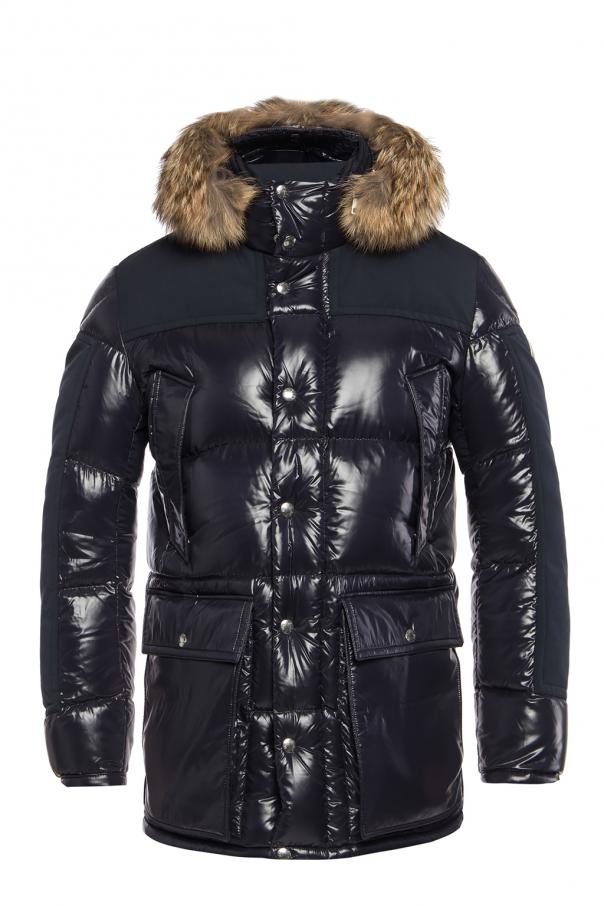 moncler down jacket with fur hood