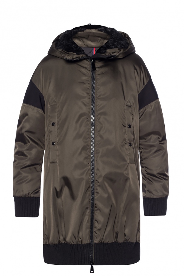 Green 'Sirli' down jacket with zip-up hood Moncler - Vitkac GB