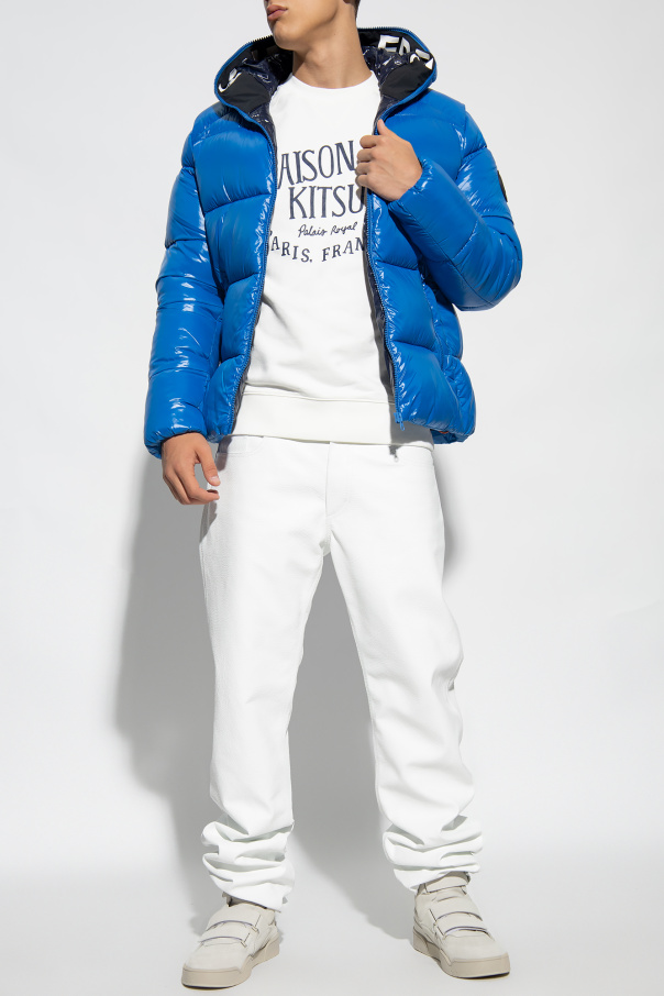 Tommy Jeans Sweat-shirt ras de cou à imprimé drapeau Blanc ‘Edgard’ quilted jacket with hood