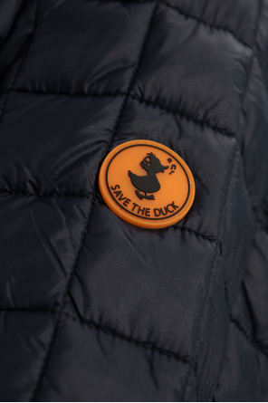 logo-patch organic cotton hoodie Nude ‘Ula’ Jacket