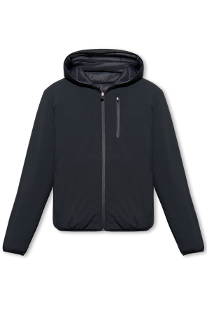 ‘ezra’ reversible jacket with hood od golden goose hooded technical jacket with logo