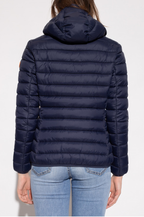 David Koma crystal-embellished drop-shoulder T-Shirt Schwarz ‘Daisy’ insulated hooded jacket