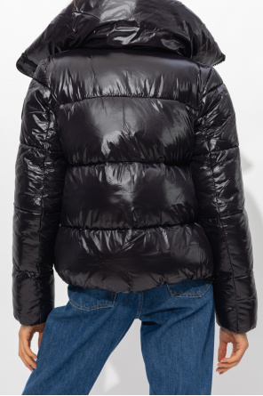 funnel-neck wool puffer jacket Toni neutri ‘Isla’ insulated jacket