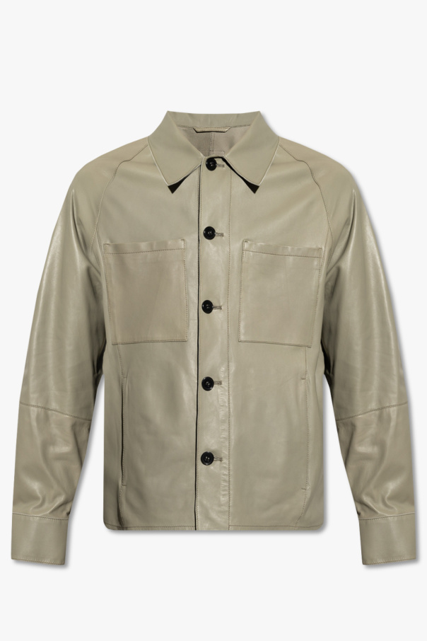 Emporio Armani polo Leather shirt