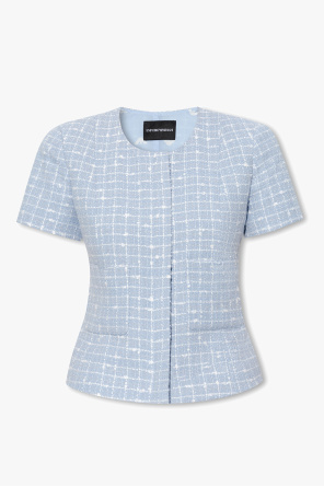 Emporio Armani V-neck cotton-blend shirt