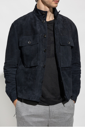Giorgio Armani sweatshirt Leather jacket