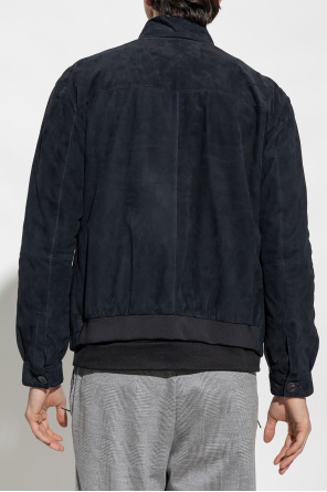 Giorgio Armani sweatshirt Leather jacket