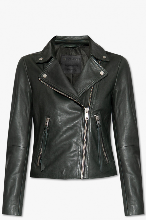 AllSaints ‘Dalby’ leather Printed jacket