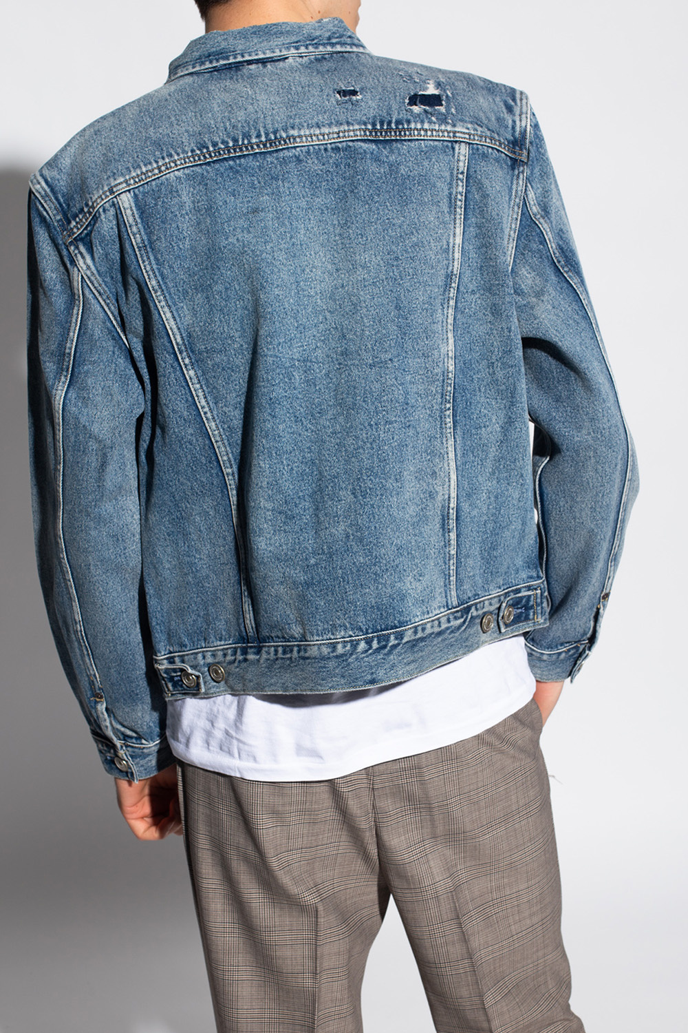 AllSaints ‘Delta’ stonewashed denim jacket