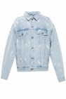 AllSaints light blue ‘Denby’ distressed denim jacket