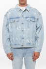 AllSaints light blue ‘Denby’ distressed denim jacket