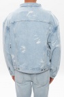 AllSaints light blue ‘Denby’ distressed denim jacket