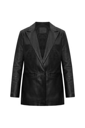 Leather blazer 