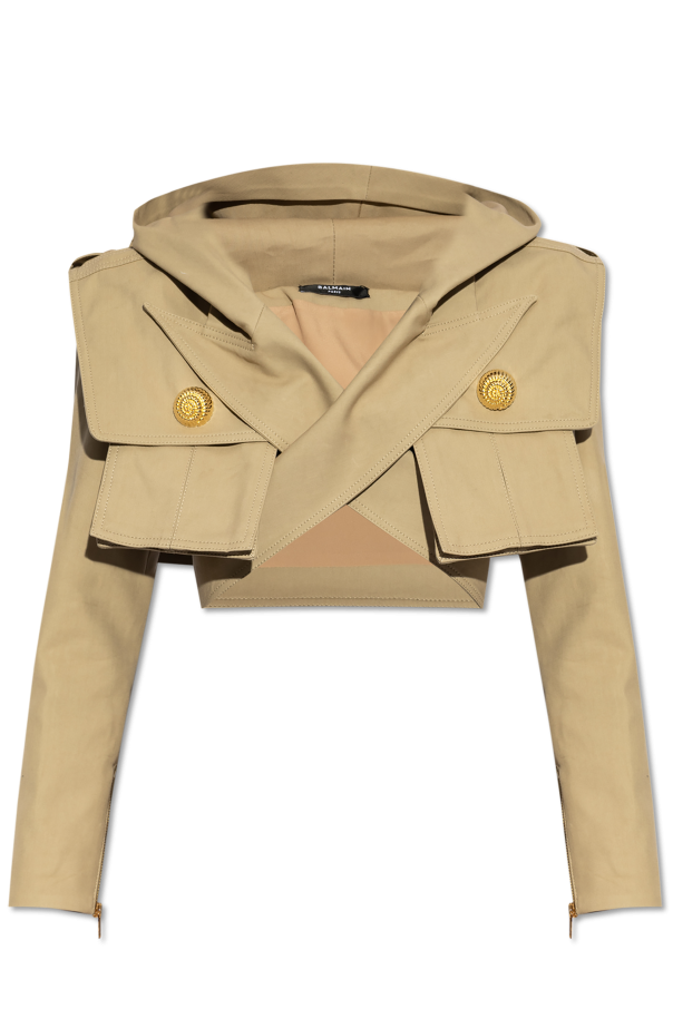 Balmain Short jacket with hood