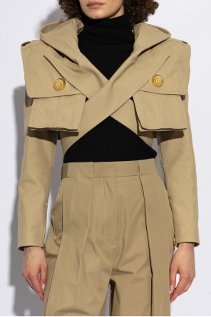 Balmain Short jacket with hood