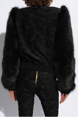 Balmain Jacket with sleeves finished with faux fur