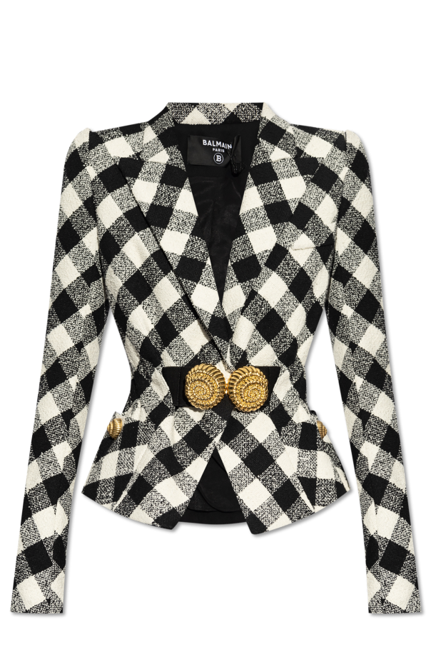 Balmain Blazer with check pattern