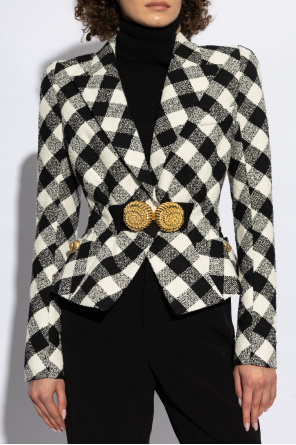 Balmain Blazer with check pattern