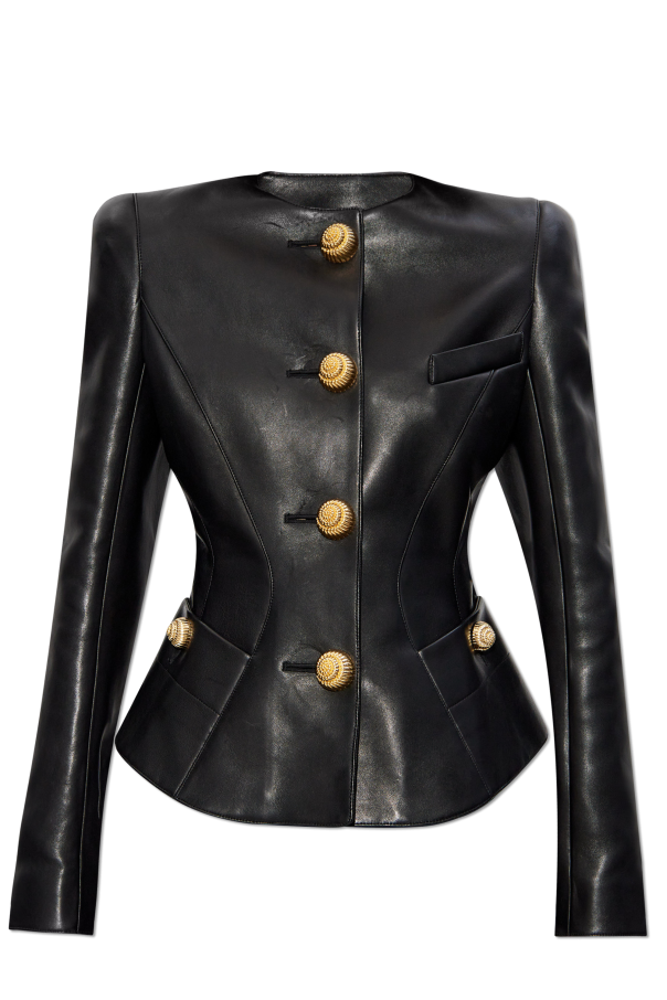 Balmain Leather blazer