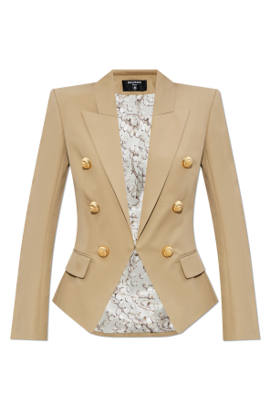 Cotton blazer with decorative buttons