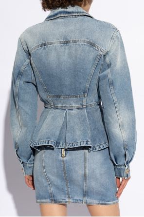 Balmain Peplum denim jacket