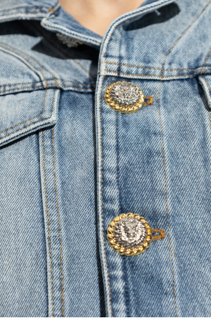 Balmain Peplum denim jacket