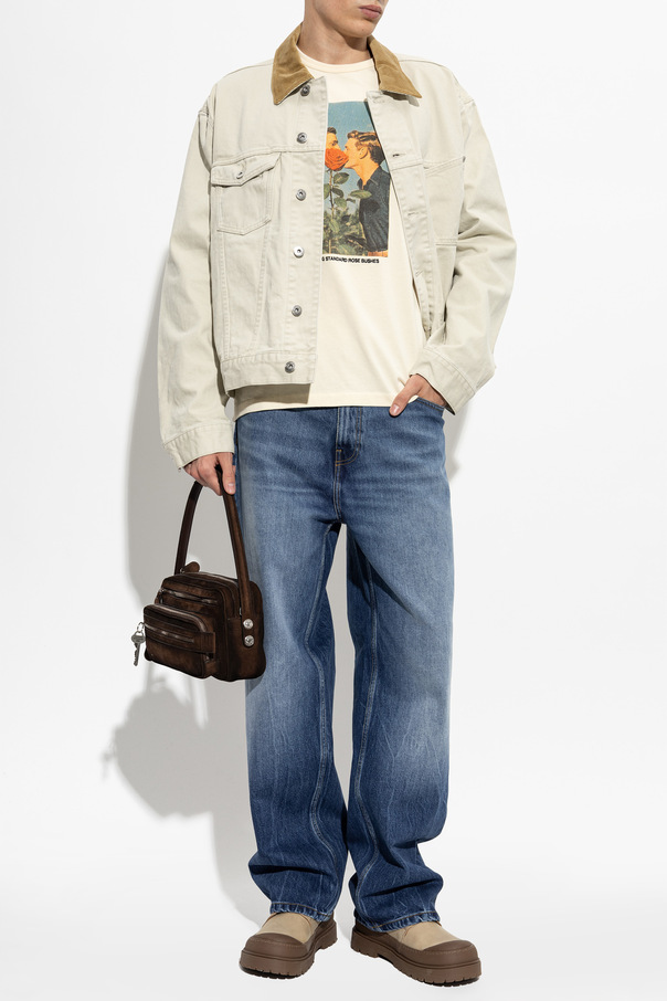 JW Anderson Jeansjacke mit Cordkragen