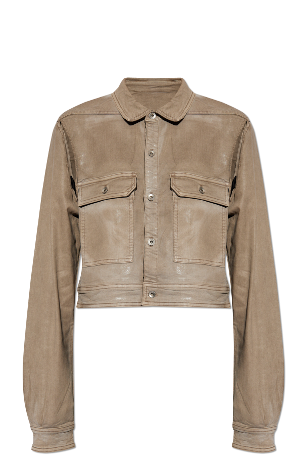Moncler Enfant ruffle-trim sweatshirt dress 'Cape' jacket