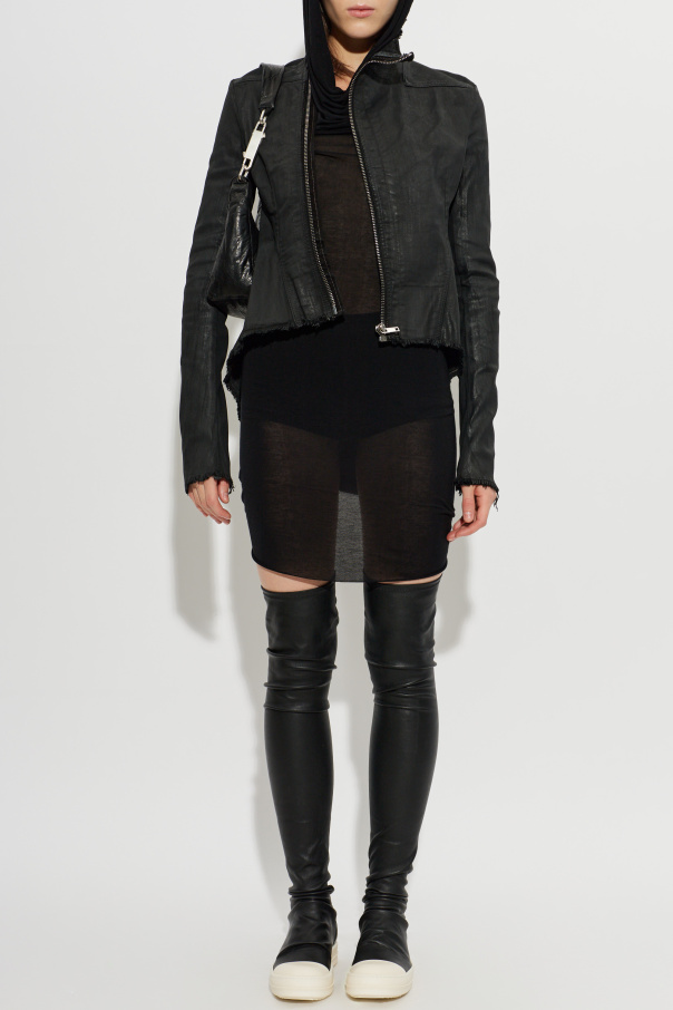 Rick Owens DRKSHDW Asymmetrical cut jacket
