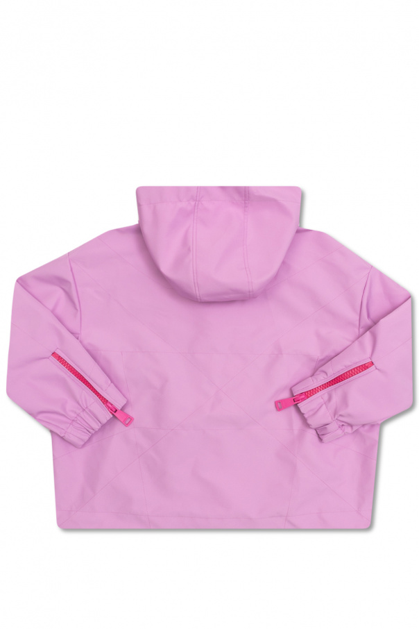 Khrisjoy Kids floral-print zip-up hoodie Rosa