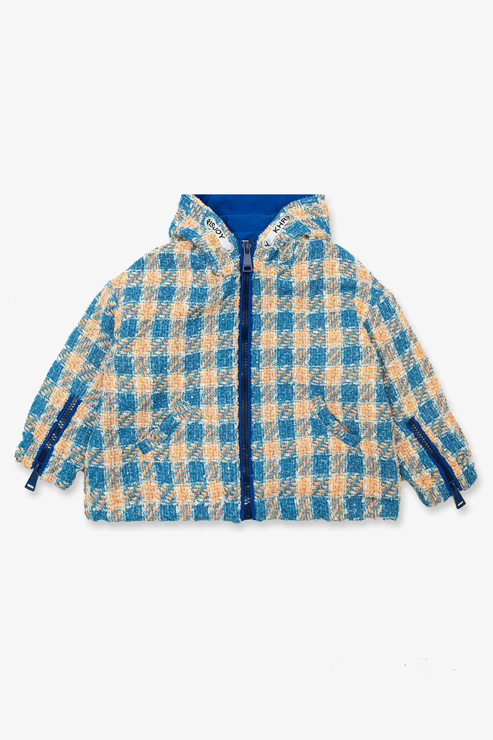 Khrisjoy Kids Hooded tweed sportswear jacket