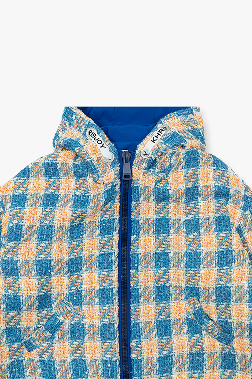 Khrisjoy Kids Hooded tweed sportswear jacket