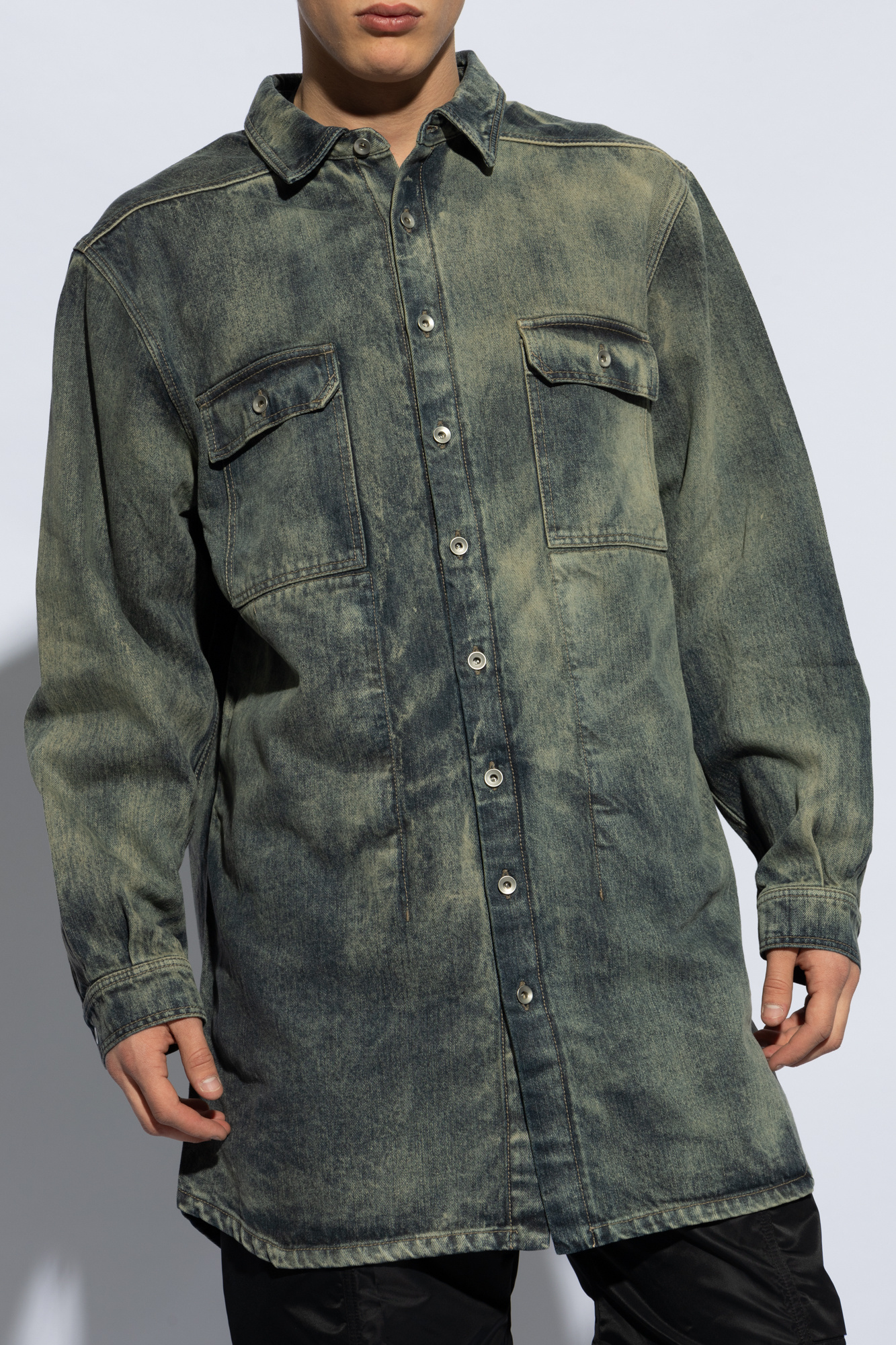 Rick Owens DRKSHDW ‘Jumbo’ oversized denim ltlich jacket