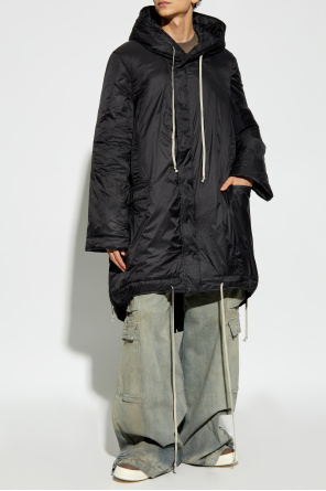 Rick Owens DRKSHDW Kurtka `Fishtail` typu `oversize`