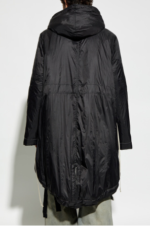 Rick Owens DRKSHDW Kurtka `Fishtail` typu `oversize`