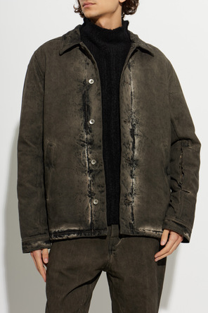 Rick Owens DRKSHDW Casaco de ganga com colarinho