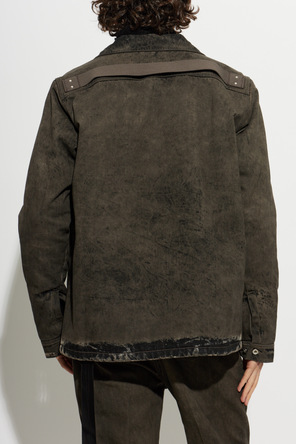 Rick Owens DRKSHDW Casaco de ganga com colarinho
