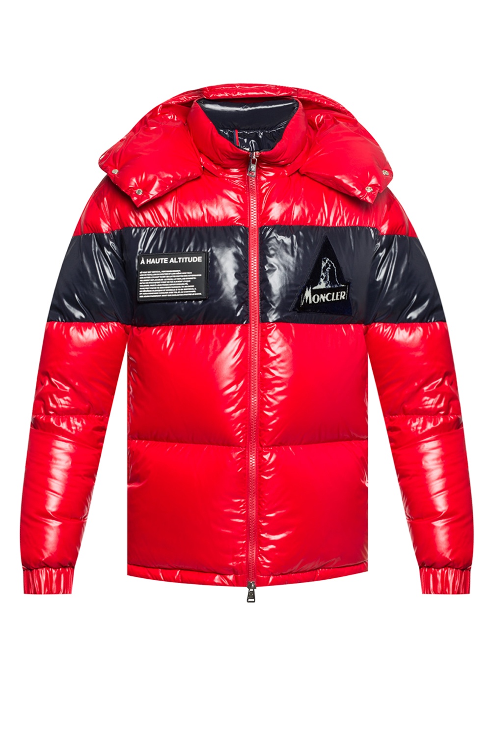 moncler red down gary jacket