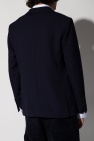 block print jacket Blazer with notched lapels