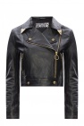 Versace Jeans Couture BLACK Leather biker jacket