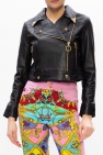 Versace Jeans Couture BLACK Leather biker jacket
