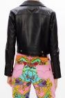 Versace Jeans Couture BLACK Leather biker jacket