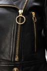 Versace Jeans Couture BLACK Leather biker jacket