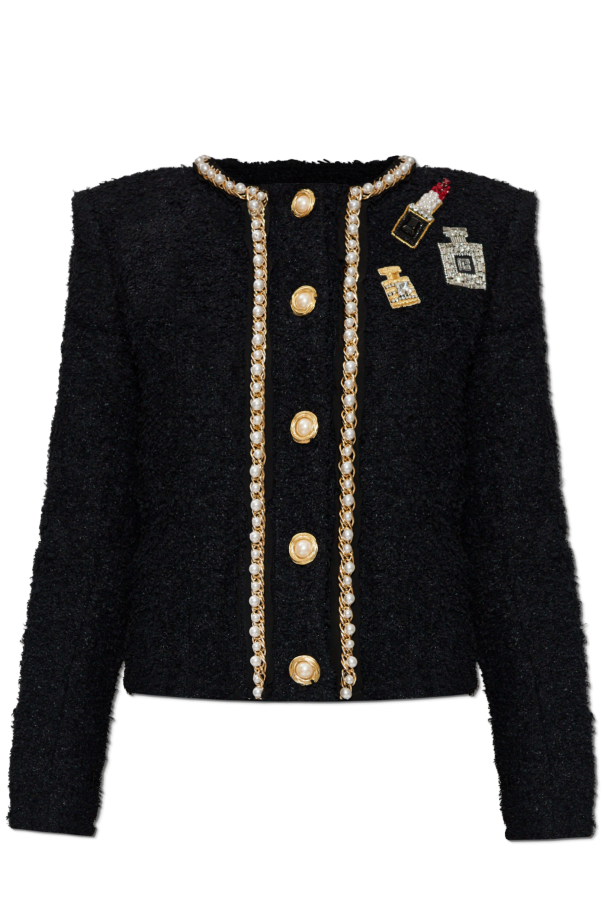 Tweed jacket with shimmering appliqués, zdjęcie 1 Tweed jacket with shimmering appliqués od Balmain