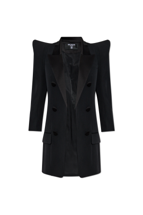 Blazer with decorative shoulders