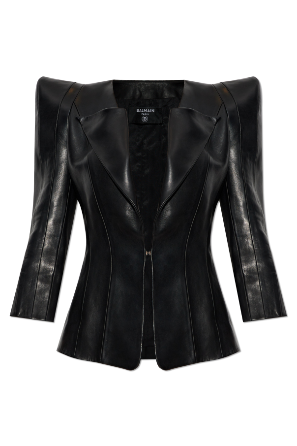 Leather jacket, zdjęcie 1 Leather jacket od Balmain