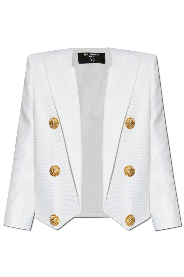 Short jacket with decorative appliqués, zdjęcie 1 Short jacket with decorative appliqués od Balmain