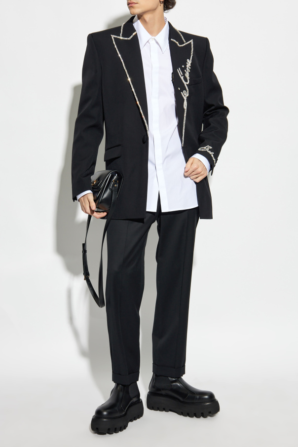 Balmain Wool blazer with appliqués